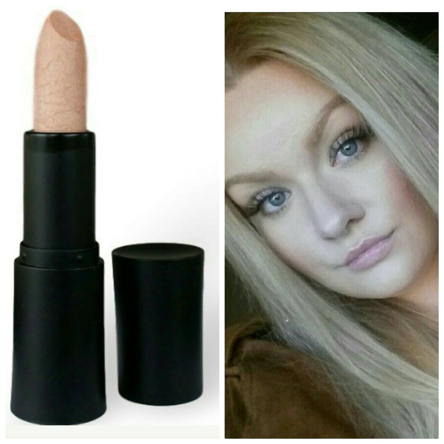 Doll Parts Nude Pink Lipstick Sheer Vegan Paraben-free Cream Formula lips Silvery Pink Vegan Natural Ingredients Doll Parts