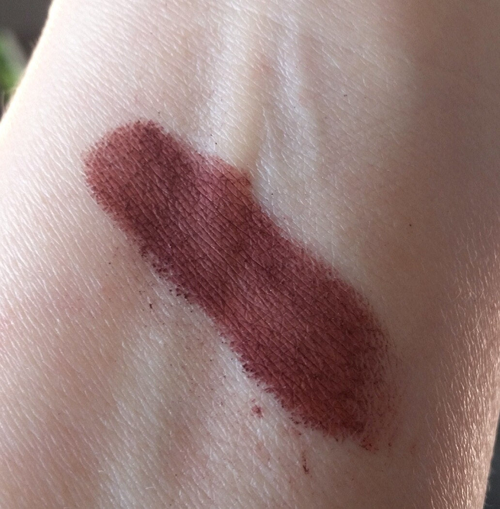 DEADLY SIN Matte Red Rusty eyeshadow Makeup Eye Shadow Burgundy Mineral Makeup Dark red eye shadow