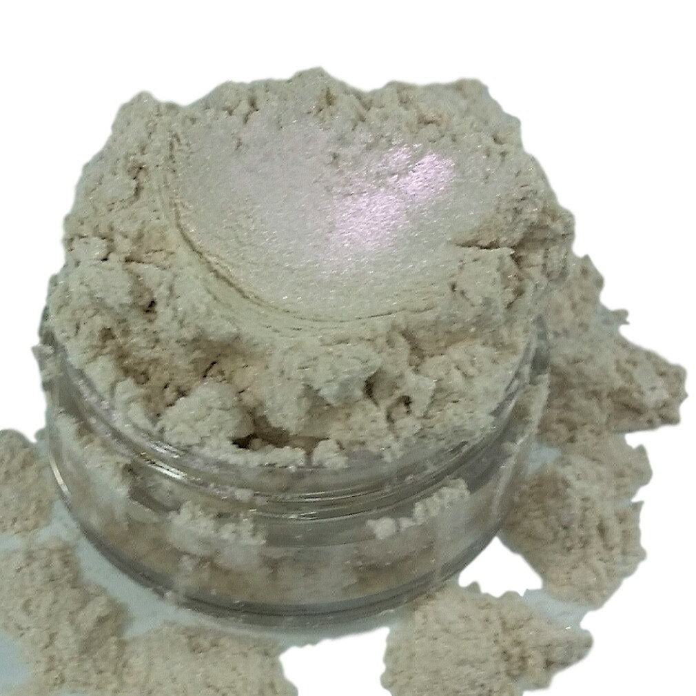 STARLET - White Pink Violet Eye Shadow - Shifting Color - Shimmer Duo-Chrome Highlighter- Shimmer Eye Shadow 10g jar - eyeliner