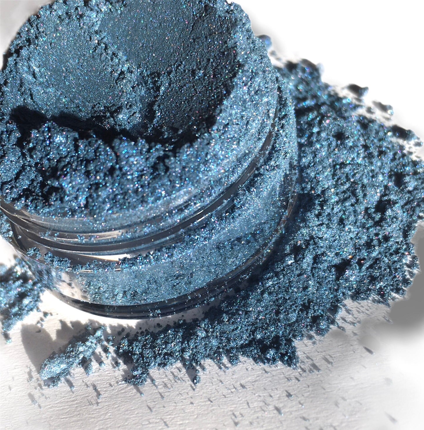 Concrete- Matte Dark Slate Blue - Eyeshadow - Accent Color - Mineral Makeup - Vegan Natural Pigmented- Smokey Eyes