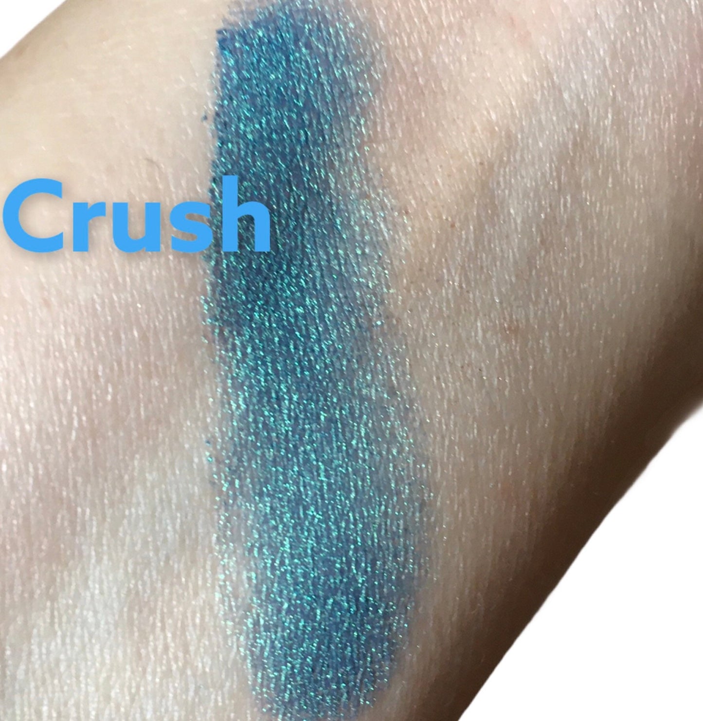 CRUSH Blue EyeShadow Shimmer green Mineral Makeup Eye shadows 5g Sifter Vegan Duo Chrome Natural Eyeliner Sparkle eyes Peacock Mermaid CRUSH