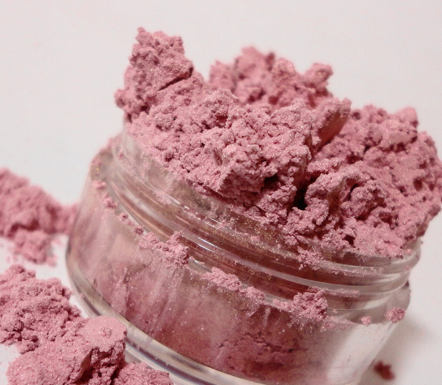 CHINA DOLL Pale Pink eyeshadow Highlighter Shimmer Luster Vegan Light pink Pale pink Mineral Makeup Eye Shadow Eyeliner Sifter highlights