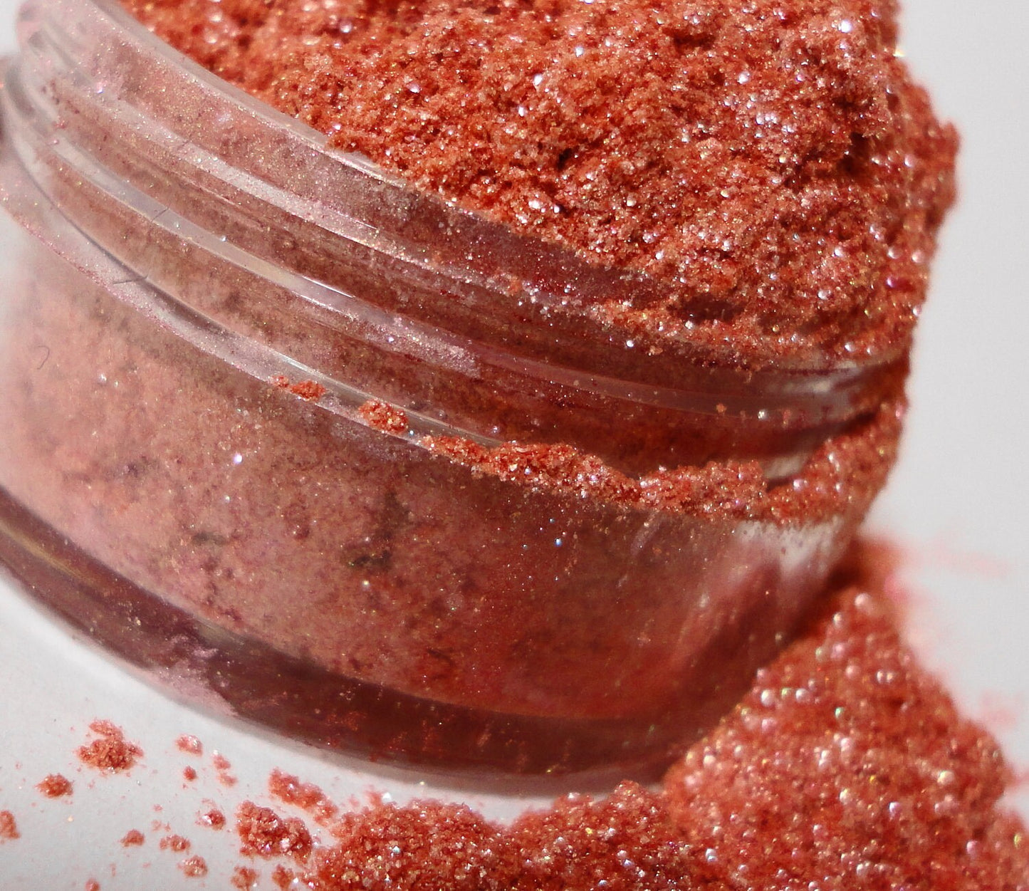 VIXEN Pink Copper EyeShadow Mineral Makeup Vegan natural Cosmetics Glitter Eyeliner Eye Shadow 10g Sifter Jar Sparkle Eye Shadow VIXEN