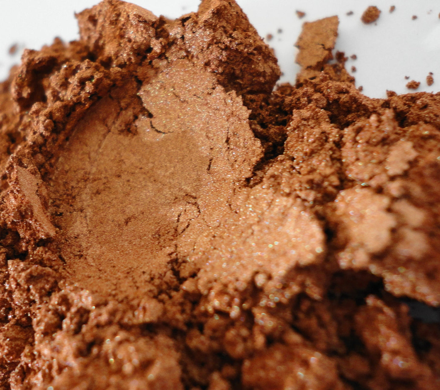 BELGIAN - Metallic - Brown Eye shadow -Shimmer - Chocolate Brown- Vegan Natural - Mineral Makeup - 10g Sifter Jar Eyeshadow - Smokey Eyes