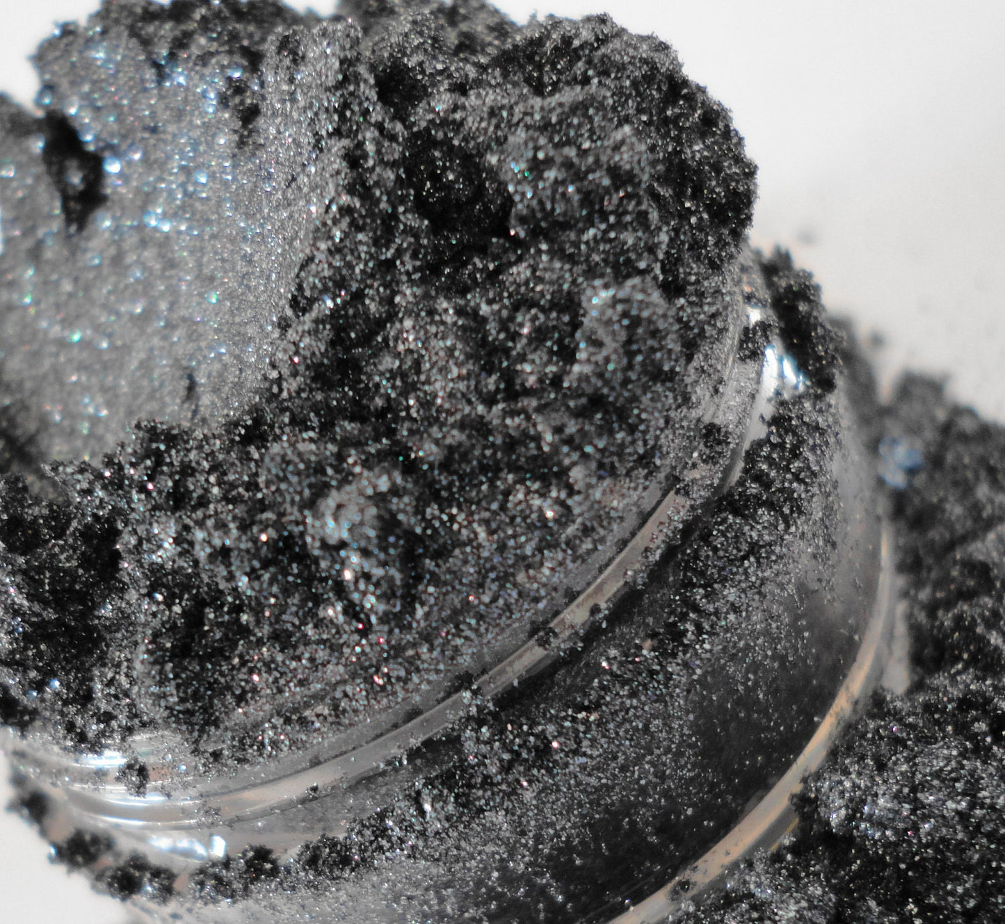 WINTER Gray Silver Eye Shadow Shimmer Glitter Sparkle Vegan Natural Eyeliner Mineral Makeup Eye Shadow 10g Sifter Jar Gray Eyeshadow