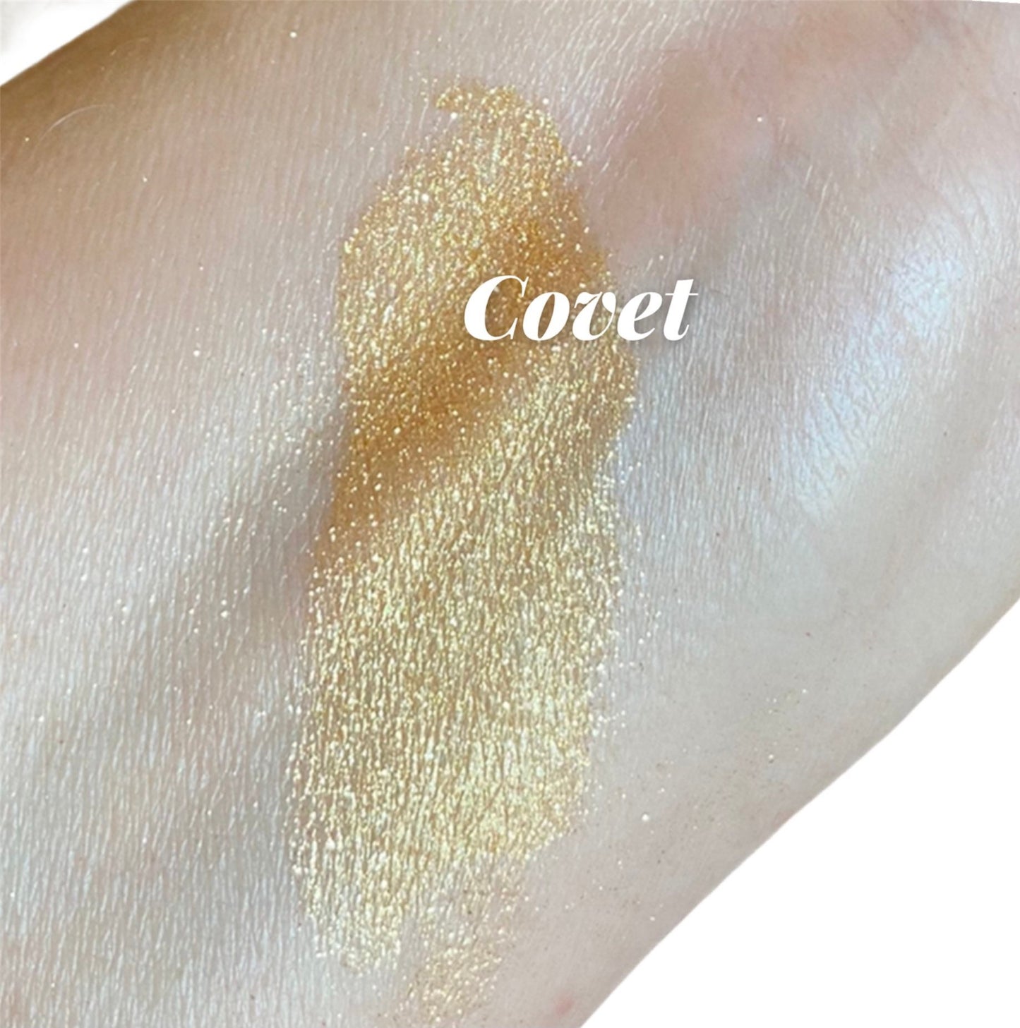 COVET - Gold Glitter Eyeshadow - Shimmer - Luster - Highlighter-Vegan Natural - Accent Color -Mineral Eye Shadow - 5g Sifter Jar