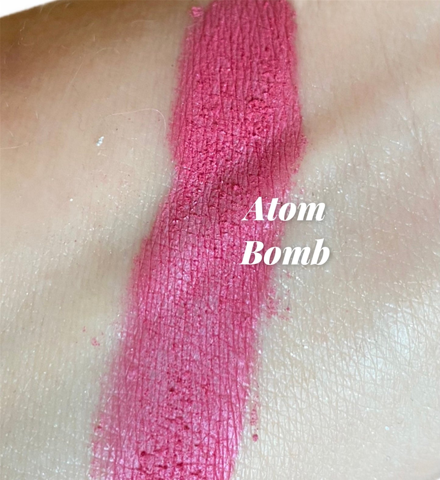ATOM BOMB - Pink Matte Eyeshadow Hot Pink Makeup Eye Shadow Loose Mineral Makeup Vegan Natural Organic Smokey Eyes Pigmented