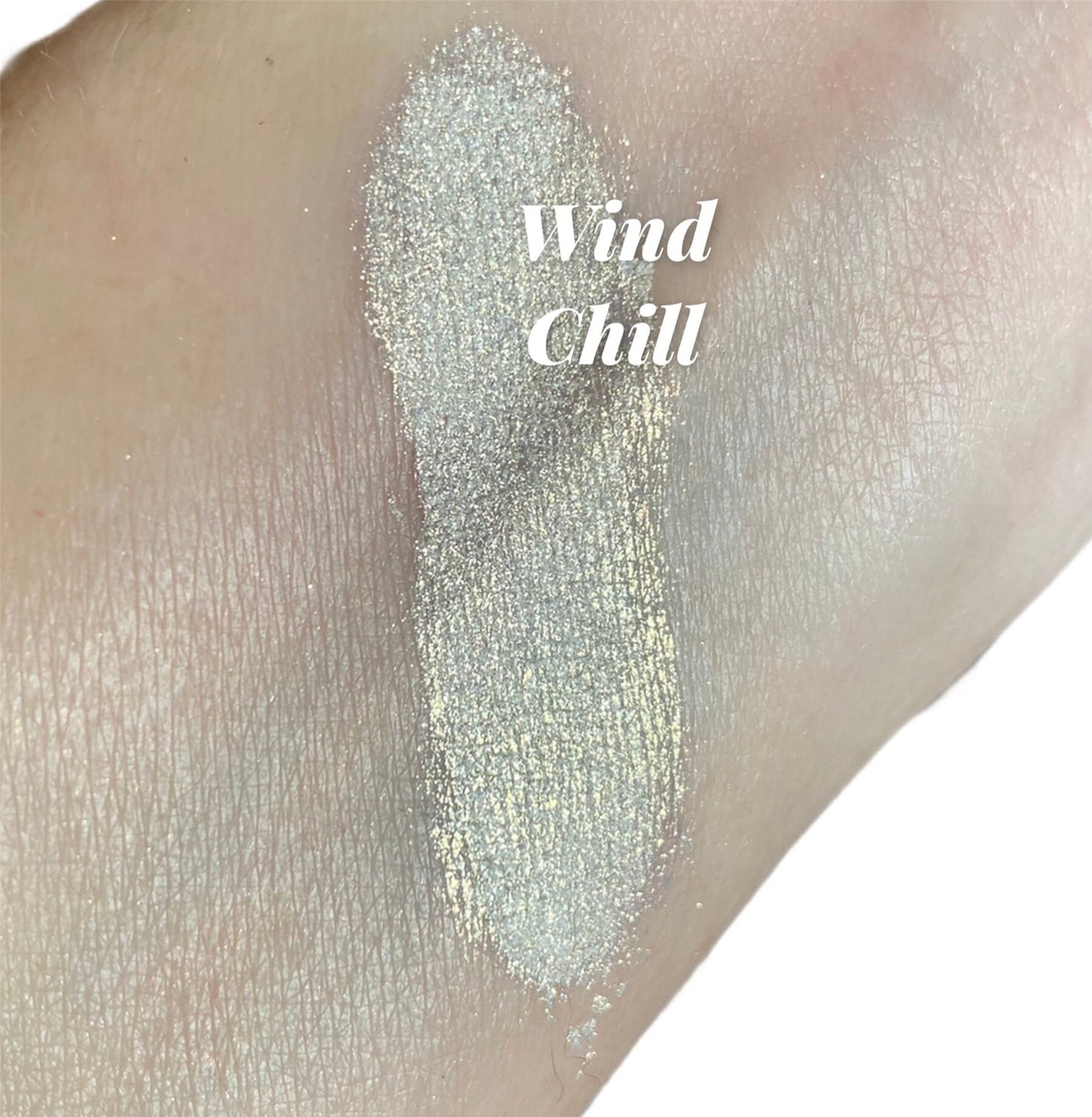 Wind Chill White Gold Metallic Glitter Mineral Eyeshadow Sifter Jar eyeshadow Vegan Natural mineral Mica Makeup Eye Shadow