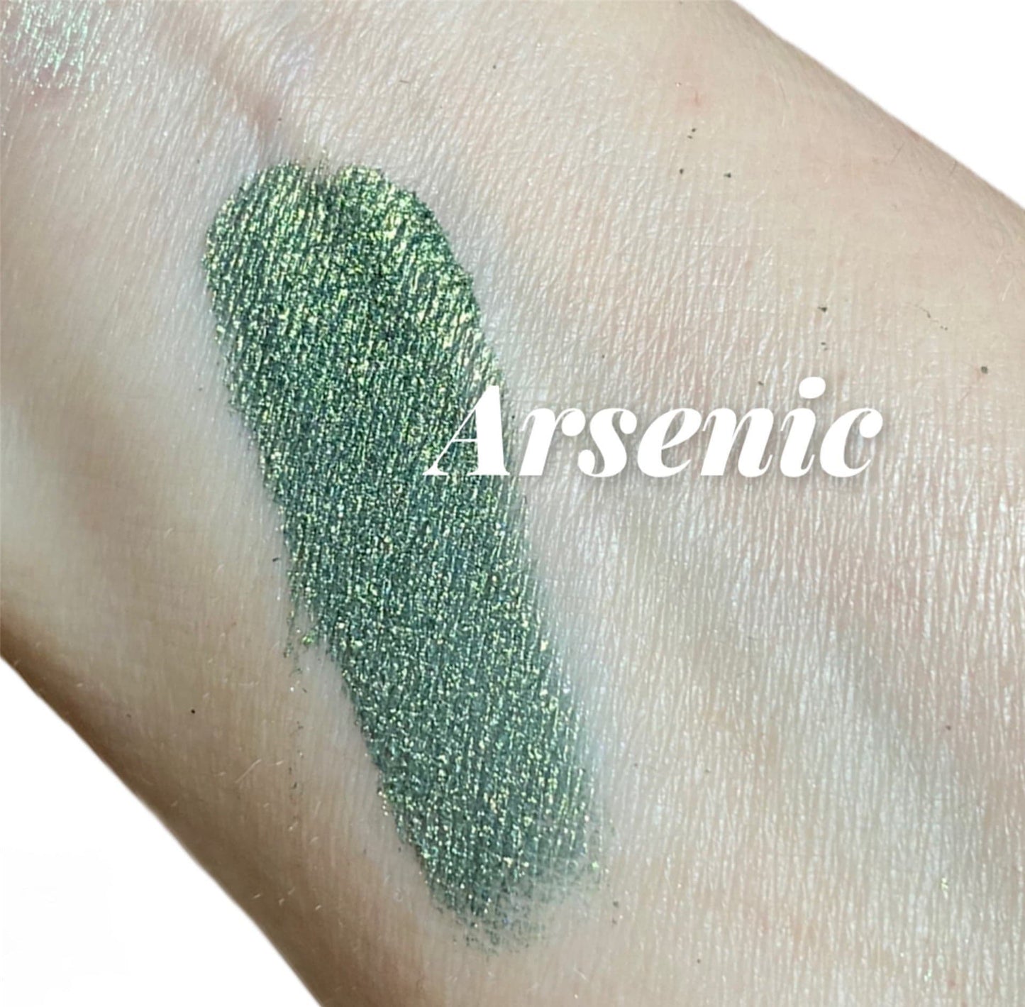 Arsenic Green Hunter Evergreen Mineral EyeShadow Sifter Jar Gray eyeshadow Vegan Natural mineral Mica Makeup Eye Shadow