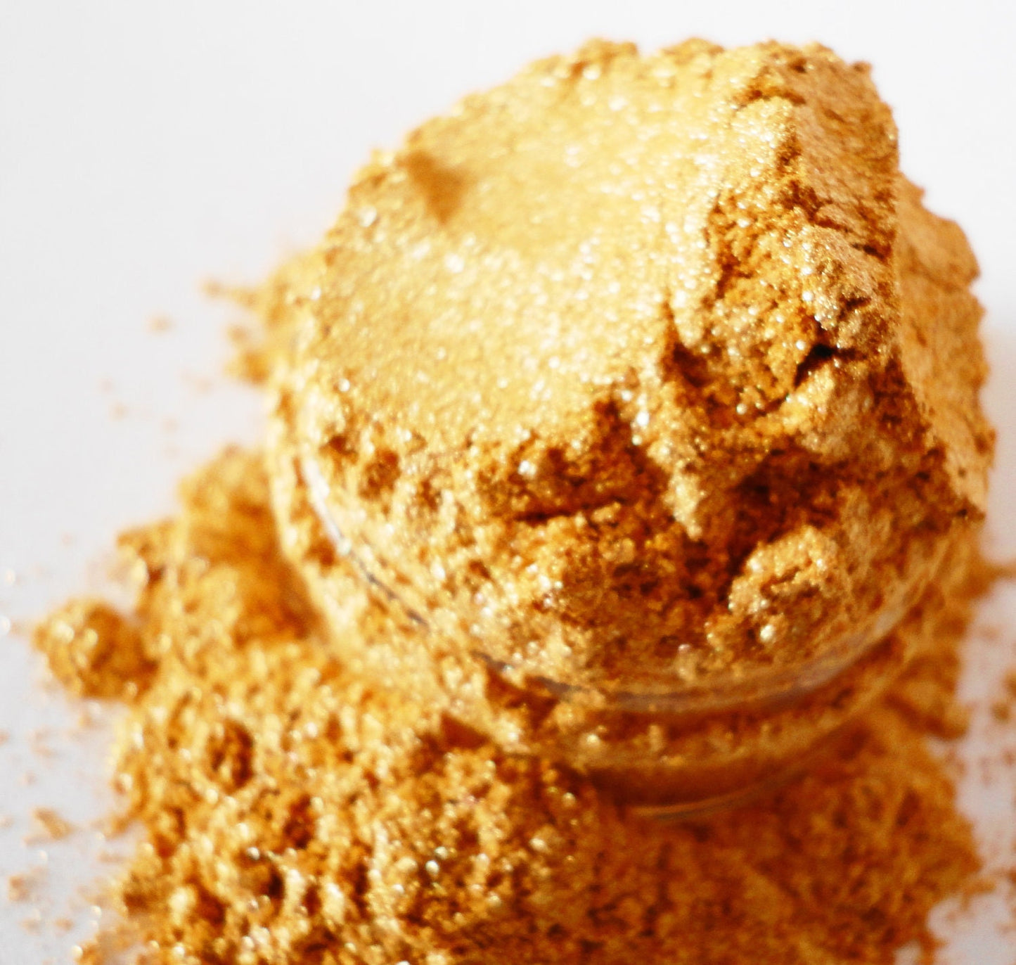 COVET - Gold Glitter Eyeshadow - Shimmer - Luster - Highlighter-Vegan Natural - Accent Color -Mineral Eye Shadow - 5g Sifter Jar