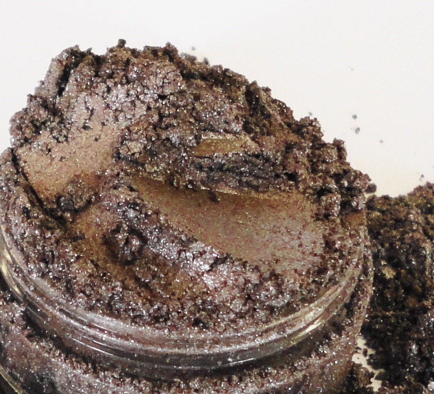 BULLET PROOF - Brown - Metallic Pewter Brown - eyeshadow - Shimmer - Luster Vegan - Natural - Eyeliner - 10g Sifter Jar - smokey eyes