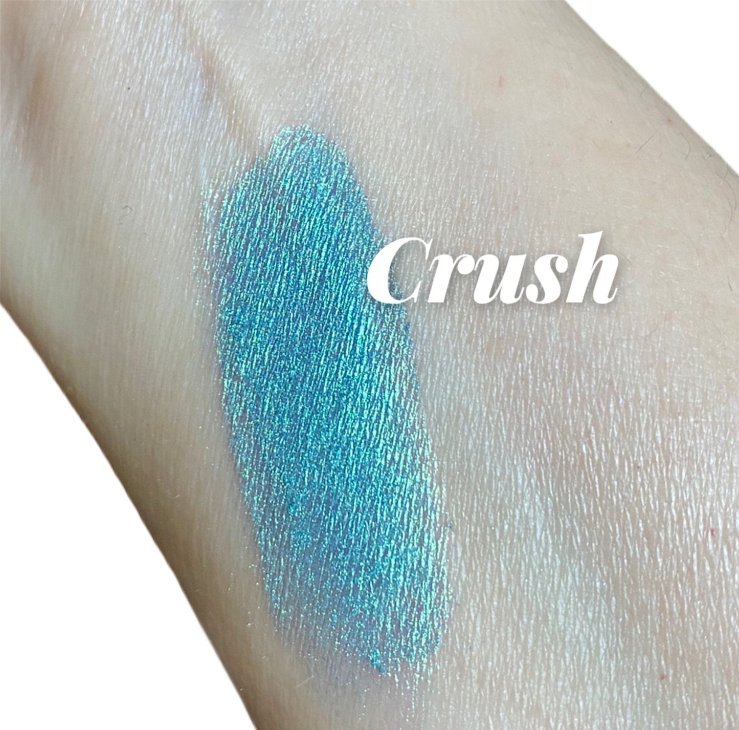 CRUSH Blue EyeShadow Shimmer green Mineral Makeup Eye shadows 5g Sifter Vegan Duo Chrome Natural Eyeliner Sparkle eyes Peacock Mermaid CRUSH