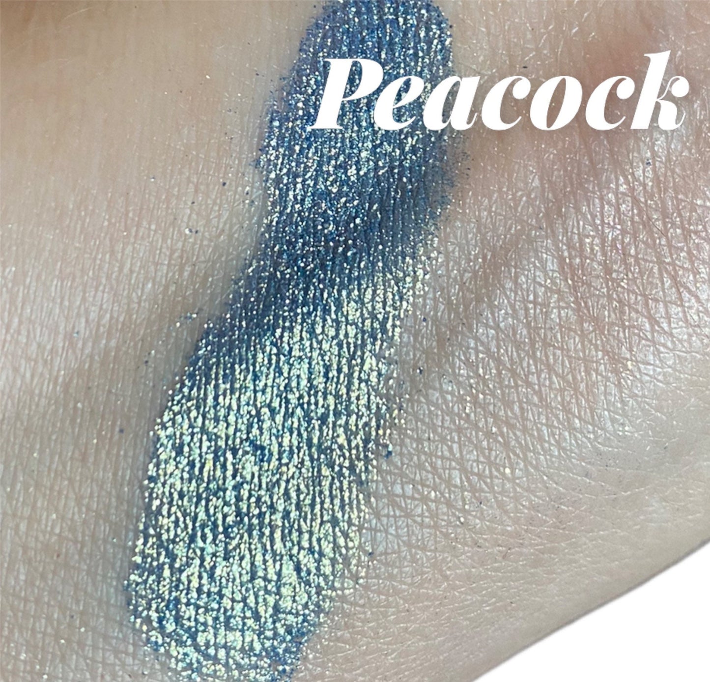 PEACOCK- Blue Gold Shimmer Eyeshadow