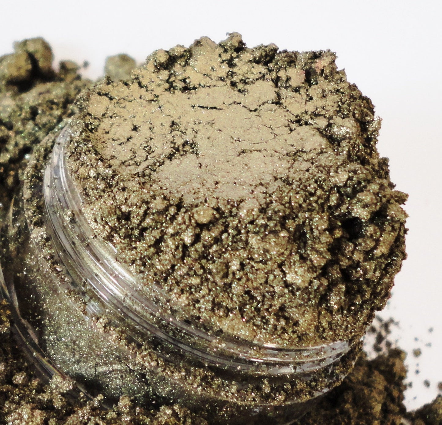 DIESEL - METALLIC Brown Gold Eyeshadow- Pewter - Vegan Natural Shimmer Mineral Makeup - eyeliner - 10g Sifter Jar Eye Shadow - smokey eyes