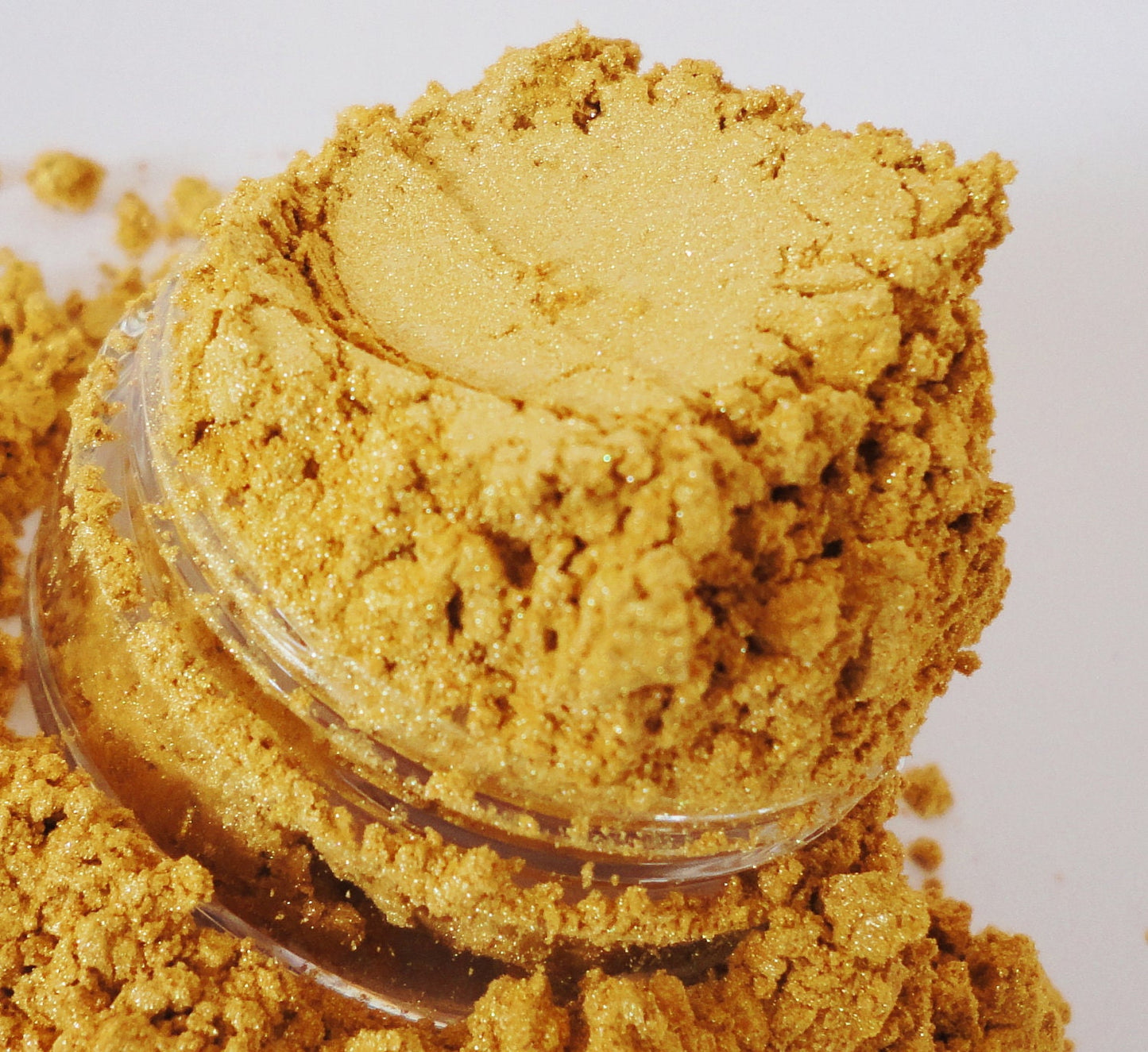 CADILLAC - Gold - Shimmer Luster - Highlighter Eyeshadow - Mineral Makeup - Sifter Jar -Golden Metallic Eye Shadow - Vegan- natural