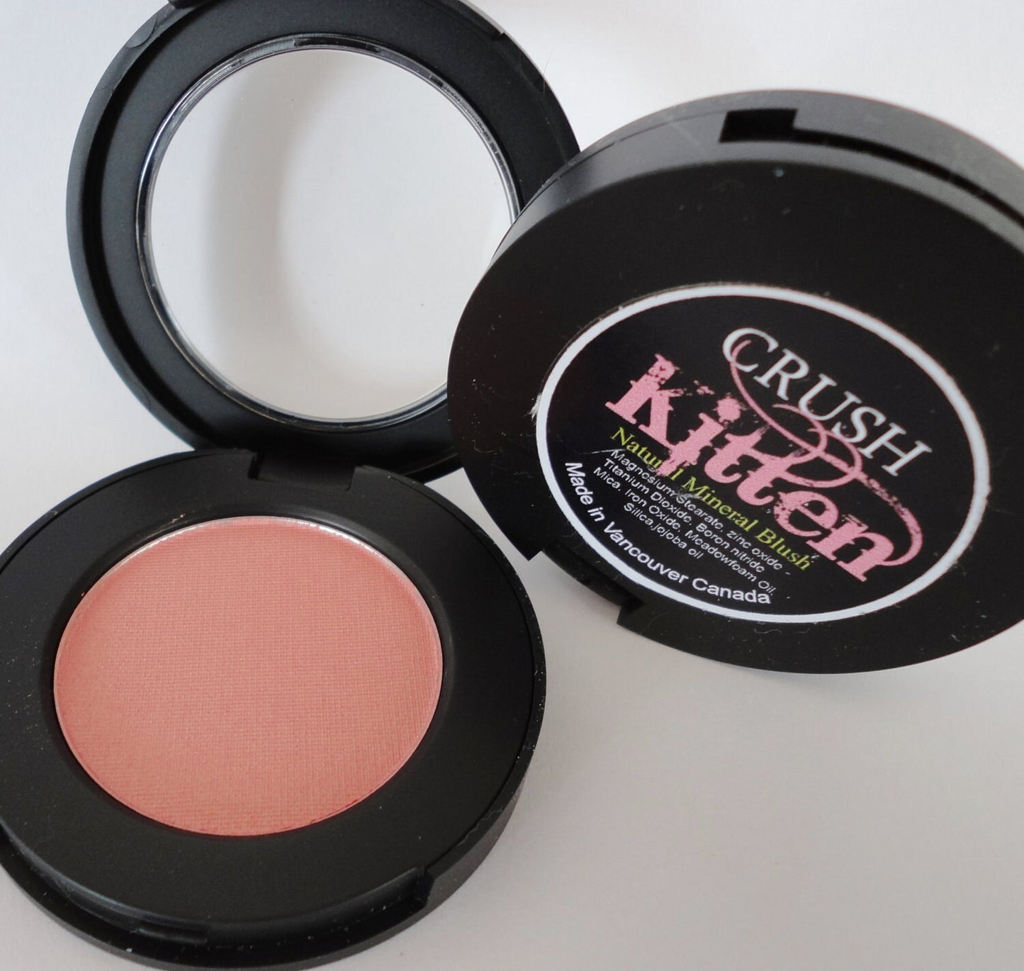 Blush Toffee,Dark Peach Shade, FLIRT, Vegan, natural, Pressed Compact, Mineral Makeup, Make Up, Cosmetics, Cheek Color