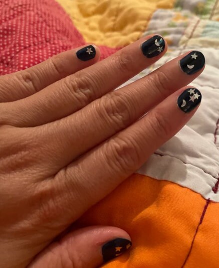 ASTRAL - Silver Stars Moons Iridescent Nail Polish