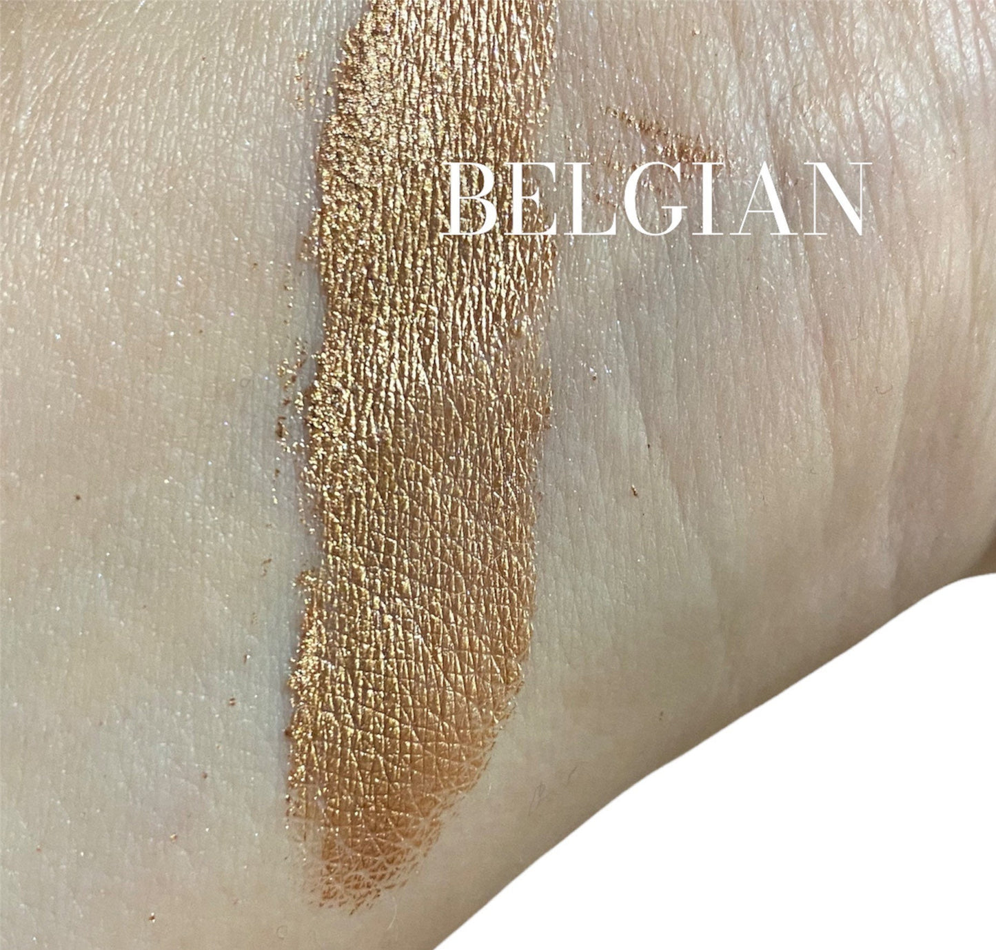BELGIAN - Metallic - Brown Eye shadow -Shimmer - Chocolate Brown- Vegan Natural - Mineral Makeup - 10g Sifter Jar Eyeshadow - Smokey Eyes