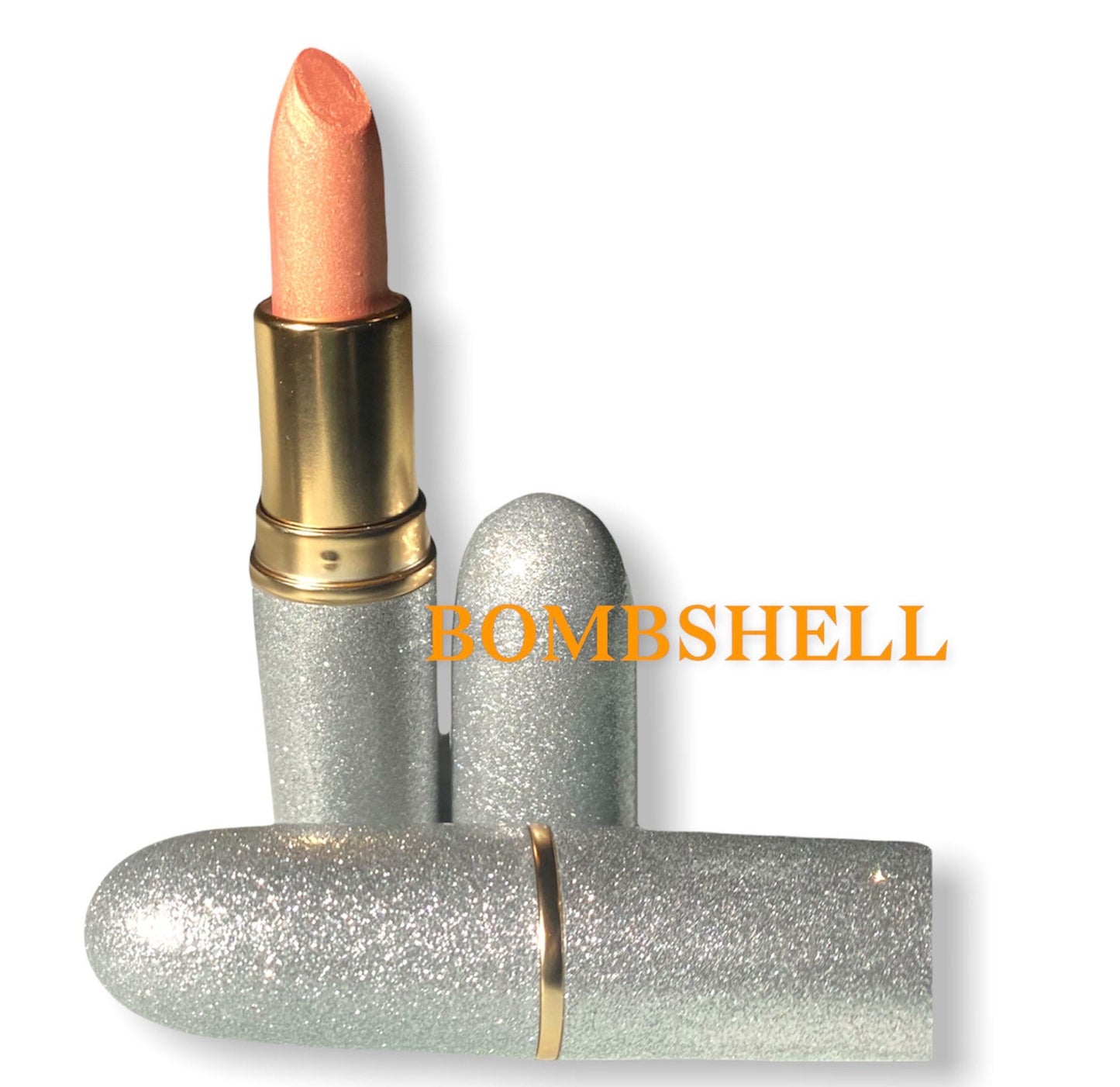BOMBSHELL - Lipstick - Metallic - Pink Champagne Peach - Vegan natural - Moisturizing - Makeup - Cream Formula Lipstick - long lasting