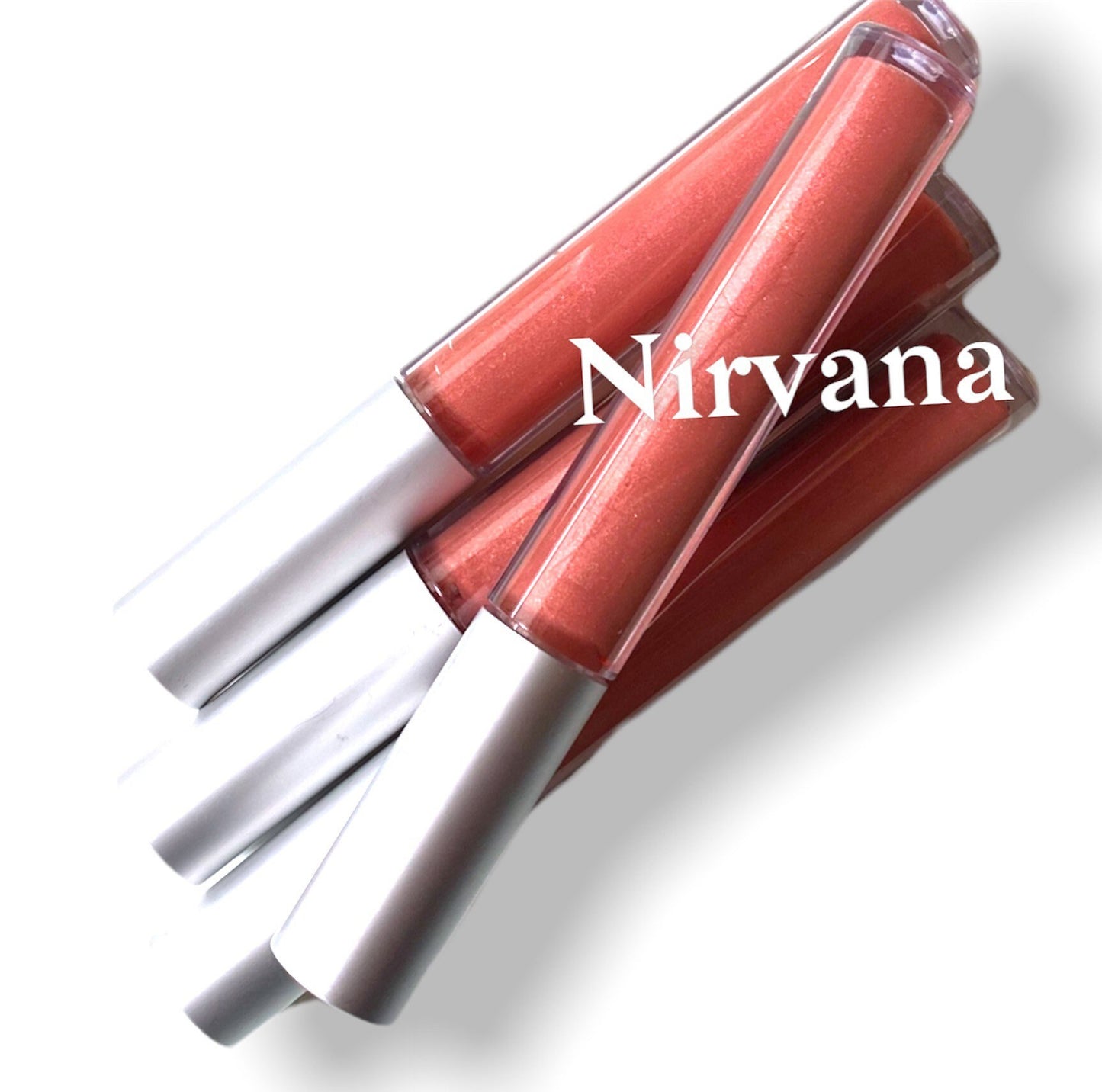 Lip Plumping Lipgloss- Nude -Translucent -Liquid lipstick - Shimmer-Luster - Mineral Makeup Vegan - Nude
