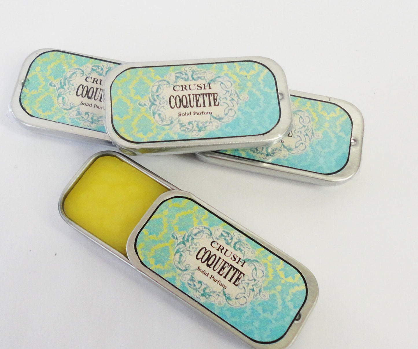 Solid Pefume CAT CALL Organic Essential Oils Vegan Base Ylang Ylang Jasmine Patchouli Sweet orange