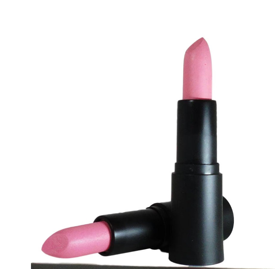 Pink Lipstick Coral Semi Matte-ish Vegan Paraben Free Mineral Makeup Cream Lips Summer Color- FAMOUS