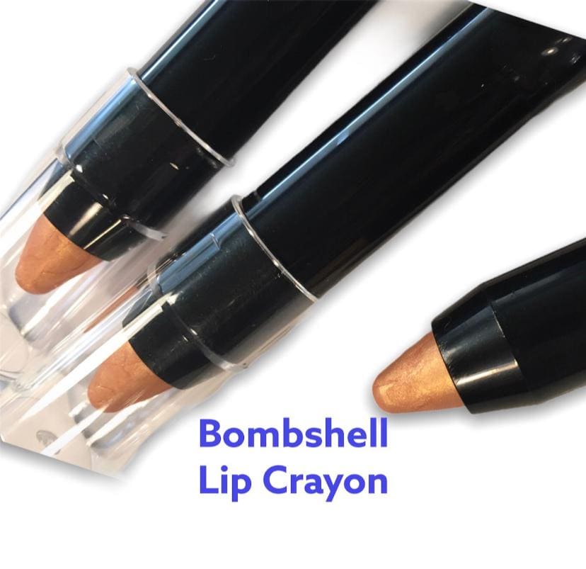 BOMBSHELL - Lipstick - Metallic - Pink Champagne Peach - Vegan natural - Moisturizing - Makeup - Cream Formula Lipstick - twist up tube