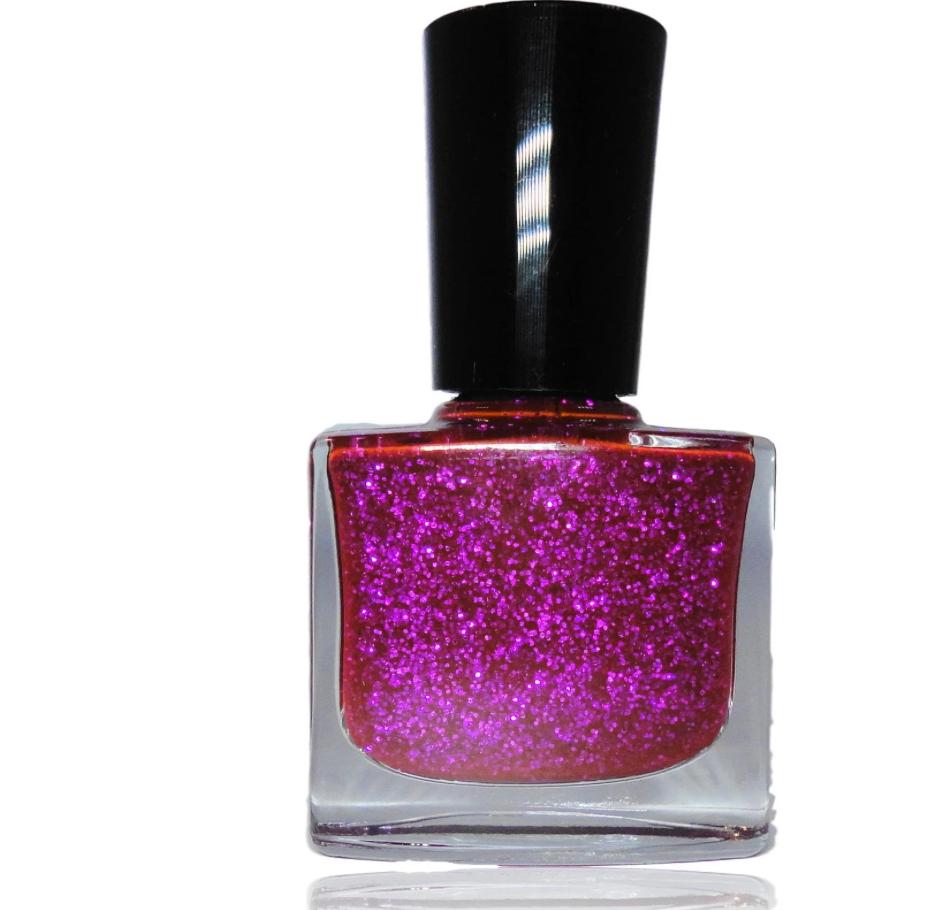 Holographic Silver Glitter Nail Polish Vegan nails free from harsh chemicals indie nail polish