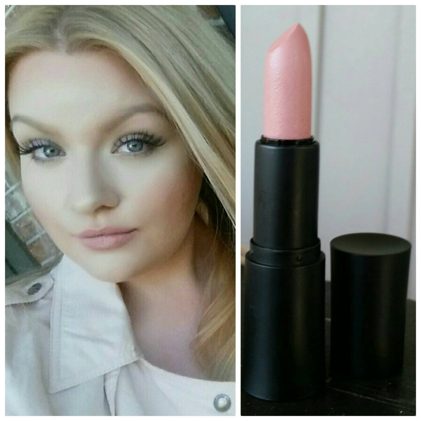 Matte Lipstick Pink Dusty Nude Neutral Color Natural Girly Full Coverage Weightless Lipstick Vegan Paraben-free Moisture Matte Formula lips
