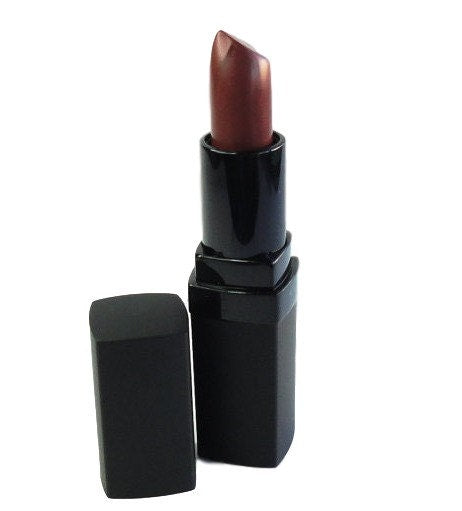 Lipstick Cherry Bomb Red Vegan Paraben Free Mineral Makeup Frosted Pearl
