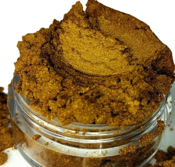 OBSESSION- Dark Gold - Metallic - Mineral - Eye shadow 10g Sifter Jar - eyeshadow - Shimmer- Vegan Natural - Mica Makeup