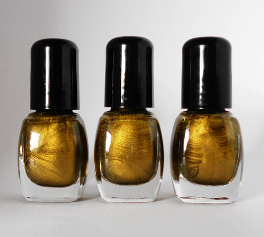 GOLD Nail Polish Epic Vintage Gold Vegan nails  free from harsh chemicals indie nail polish mini bottle shiny glossy manicure