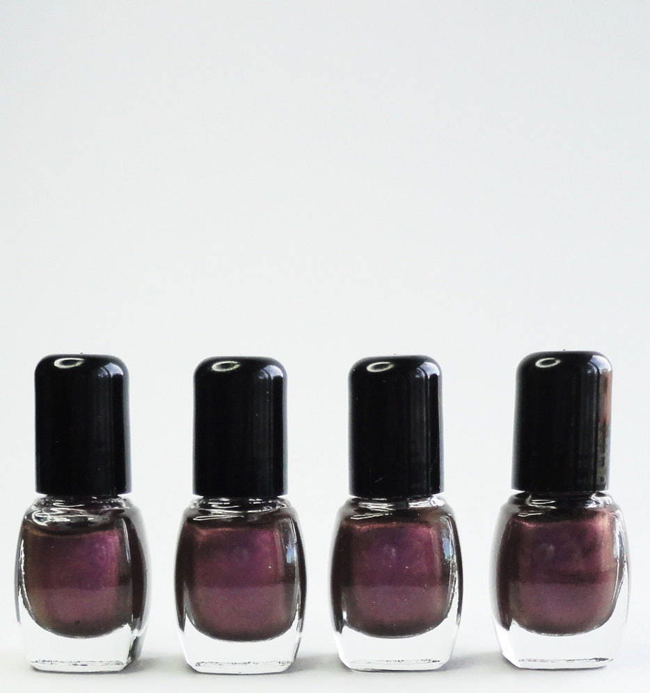 Nail Polish Black Plum Vegan nails  free From harsh Chemicals indie nail polish Shiny glossy manicure Violet, Paramour