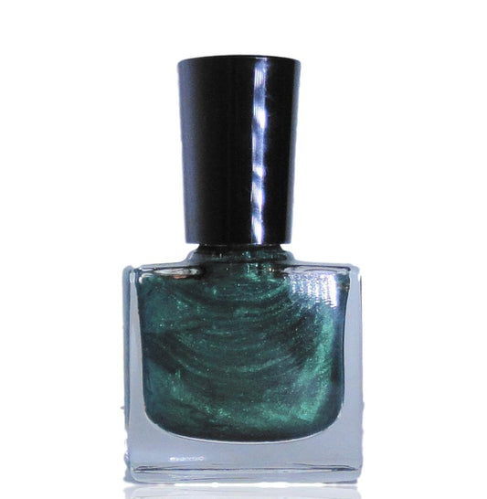 Nail Polish Paris Teal Blue Green Iridescent  Vegan nails  free From harsh Chemicals indie nail polish Shiny glossy manicure
