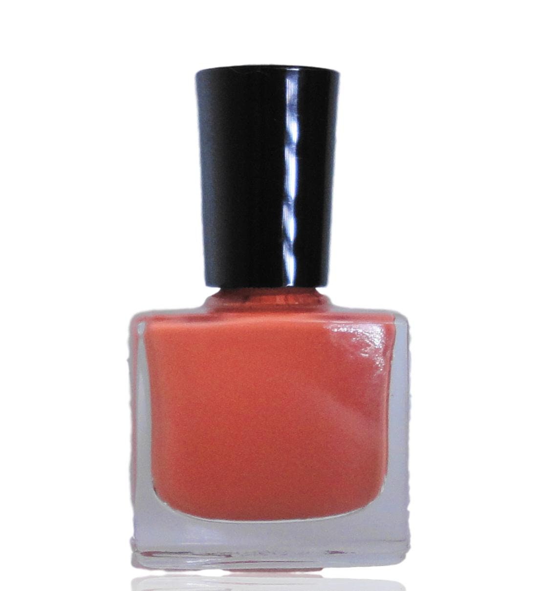 Nail Polish NEON TANGERINE - Bright Oranges-  Vegan nails -   free From harsh Chemicals - indie nail polish - Shiny glossy