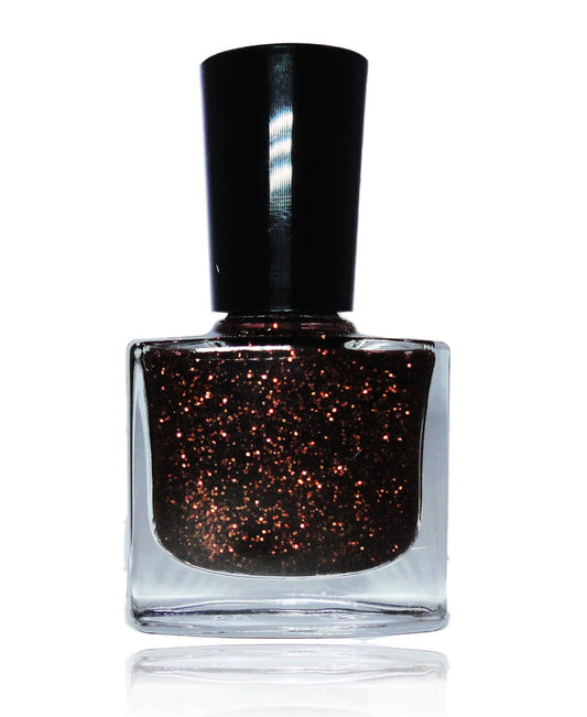 Nail Polish - Revelation - Bronze Brown - Glitter Sparkle - no harsh Chemicals - indie nail polish - Shiny glossy manicure