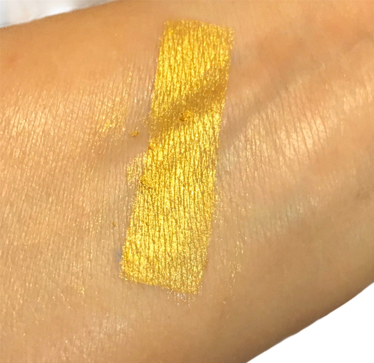 Not Shy Bright Yellow Gold Metallic Shimmer Mineral Eyeshadow 10g Sifter Jar  eye shadow Vegan Natural mineral Mica Makeup