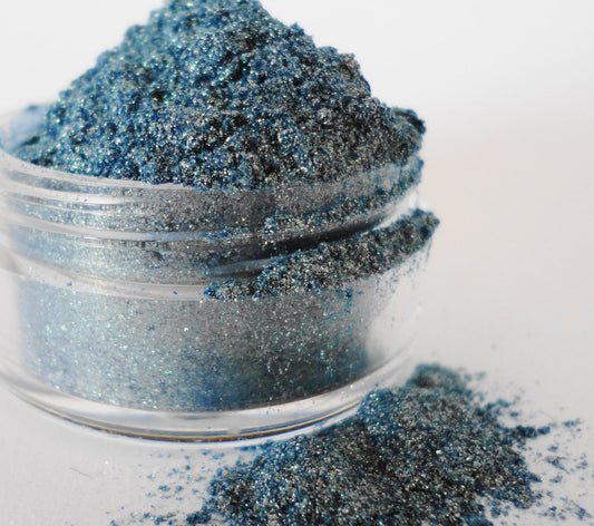 PEACOCK- Blue Gold Shimmer Eyeshadow