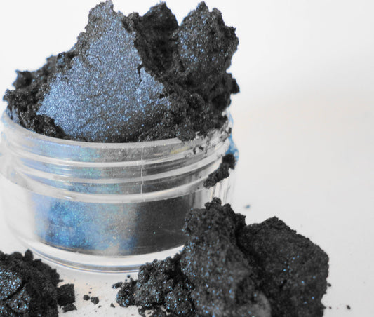 Goth - Dark Navy Blue  Metallic Shimmer Eyeshadow