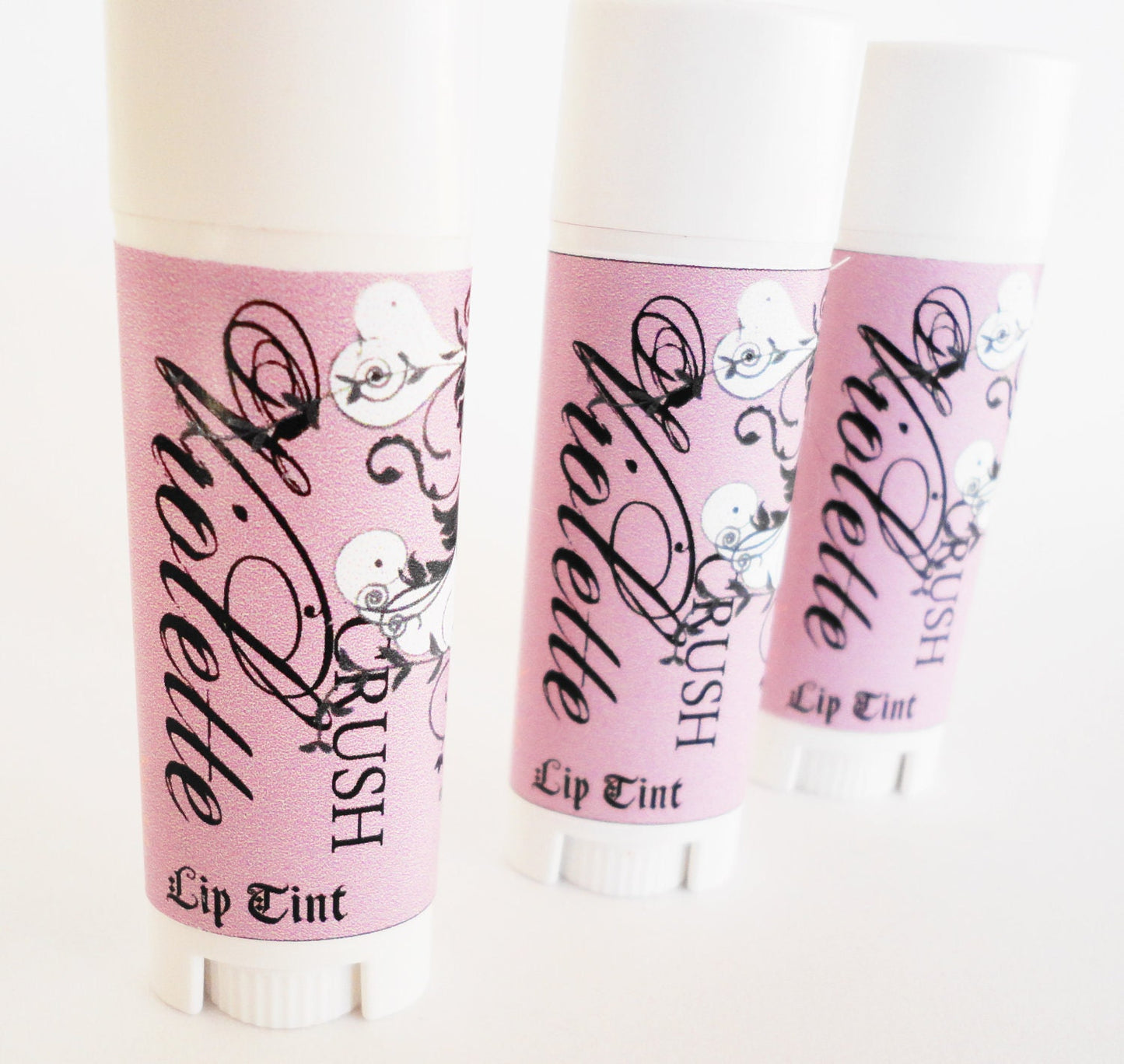 ROSEWATER VANILLA- Red Pink Lip Tint -  Light Roses Lip Balm  - lipstick - Translucent color - Mineral Makeup - Moisturizing- Stevia