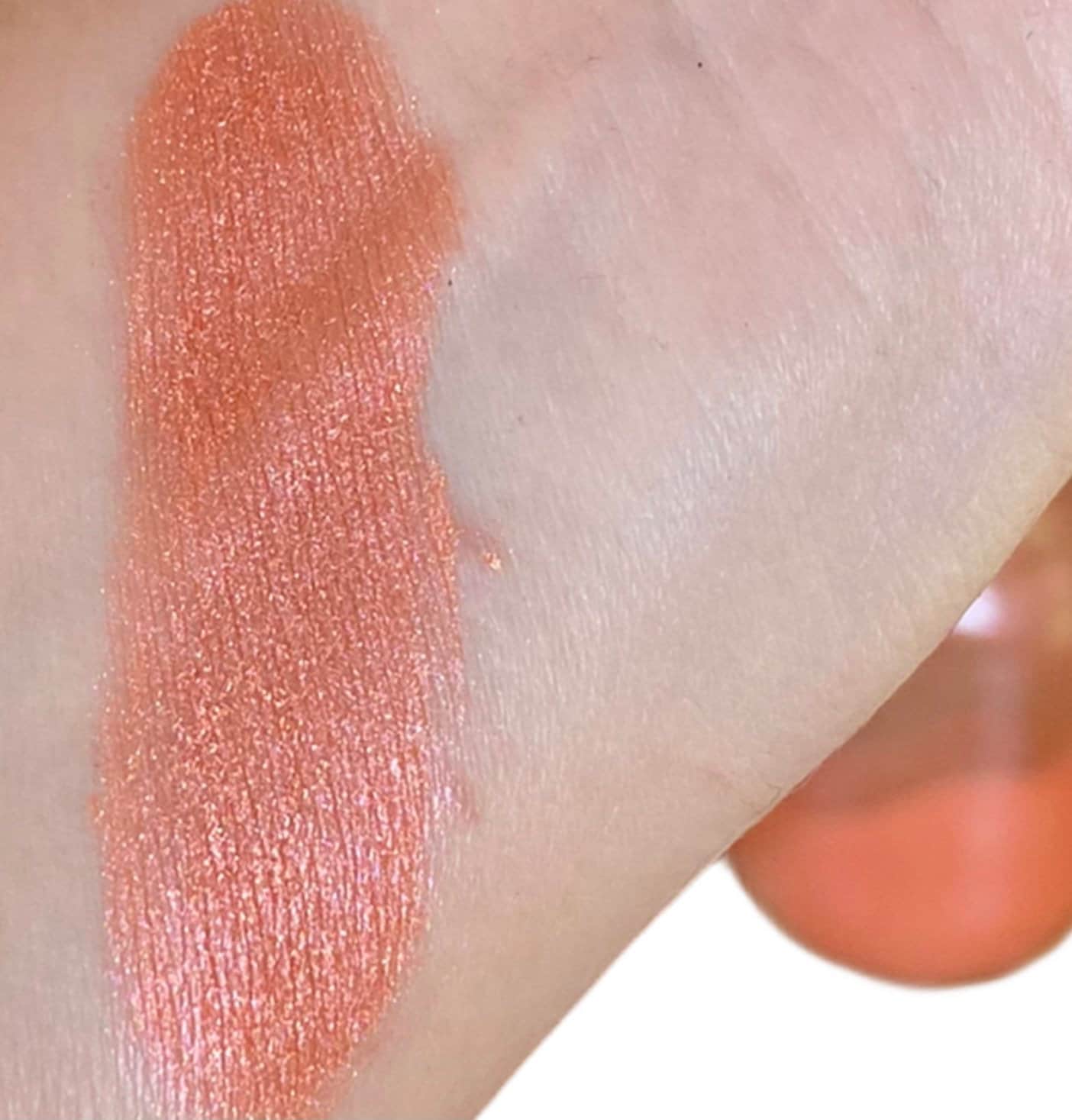 NIRVANA Gold Orange EyeShadow Shimmer Glitter Vegan Natural Eyeliner Bright Bold Mineral Makeup Eye Shadow Sifter Jar Organic 10g jar