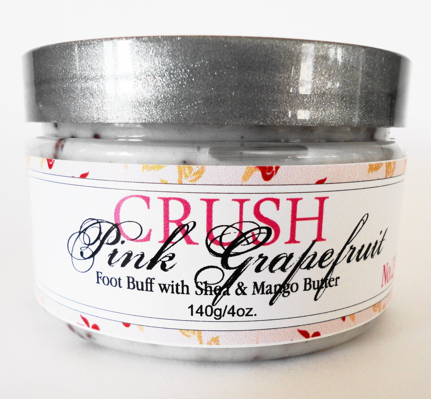 Sugar Scrub Vanilla Bean Large 4oz Exfoliate Solid  Vegan Natural Smooth Skin Moisturizing Vegan Natural Soft Shea Butter Formula
