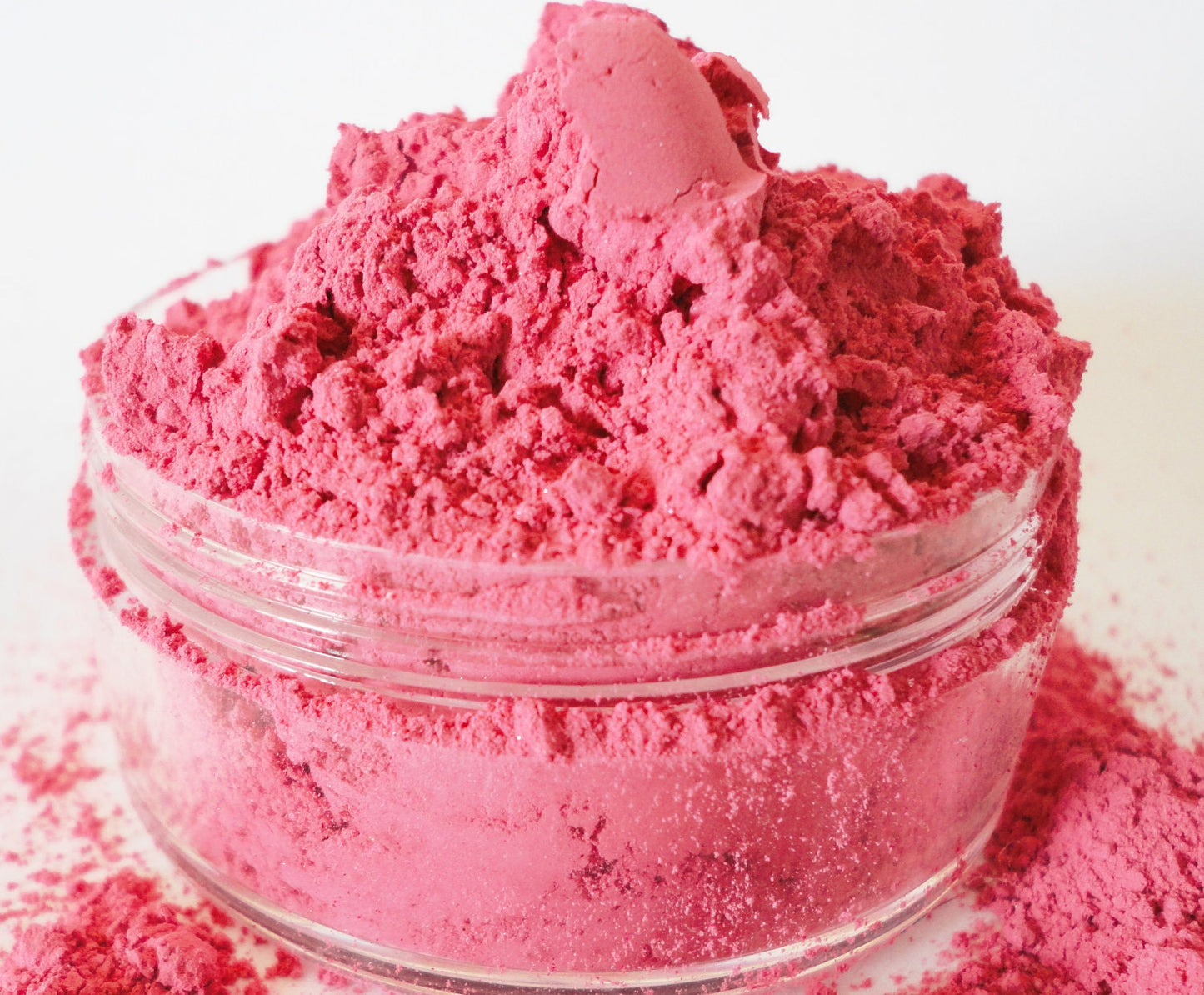 Matte Rosy Pink Blush Mineral Makeup  Medium Pink  Large 30g Sifter Jar   Loose Make Up makeup Vegan Natural Light weight #25