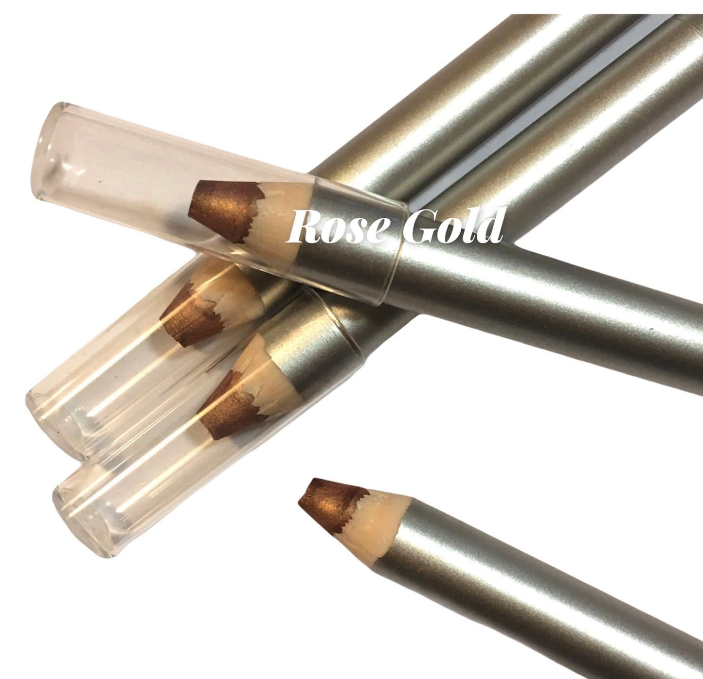 Rose Gold- Chubby eyeliner Pencil - Vegan - Natural Ingredients- Mineral Makeup - Eyeshadow  - For All Eye Colors