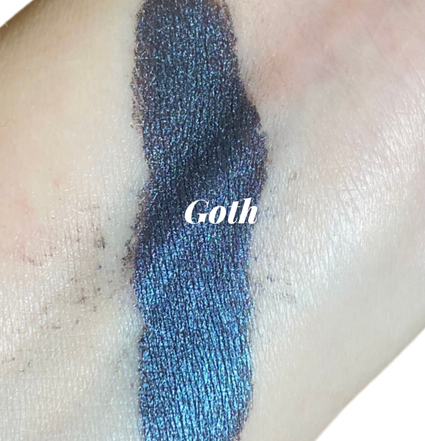 Goth - Dark Navy Blue  Metallic Shimmer Eyeshadow