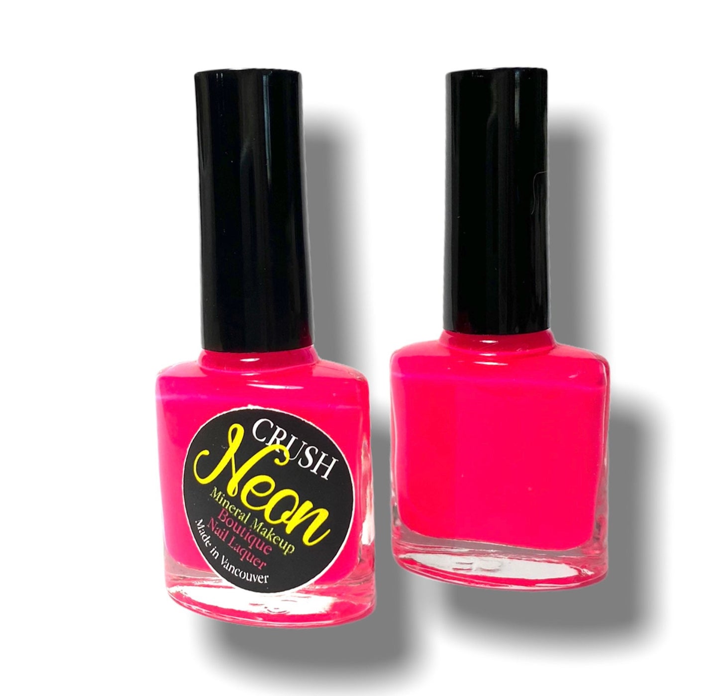 Nail Polish NEON Hot Pink- Bright - Vegan nails -   free From harsh Chemicals - indie nail polish - Shiny glossy