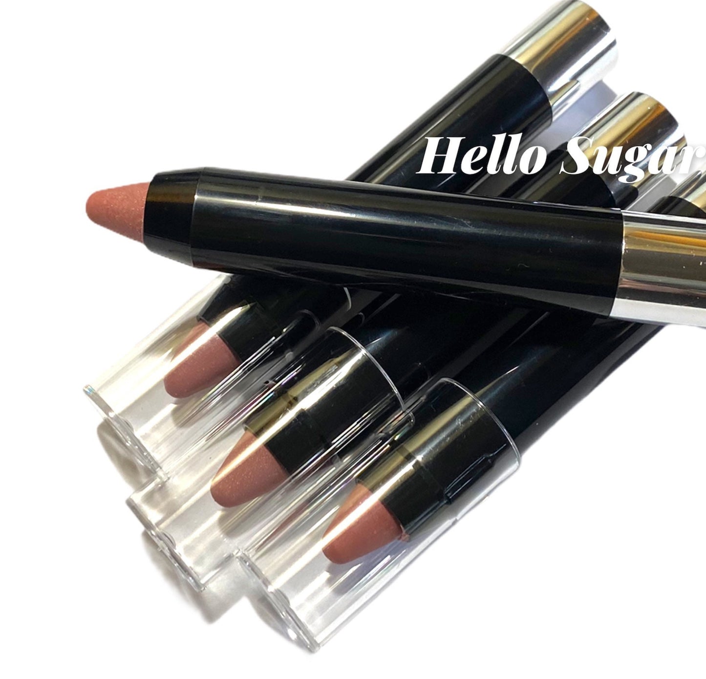 Pink Lipstick- Pale Nude pink-Cream Formula -Lip Crayon- Twist Up Tube - pigmented Color - Luscious Rich Color - Natural Vegan- HELLO SUGAR