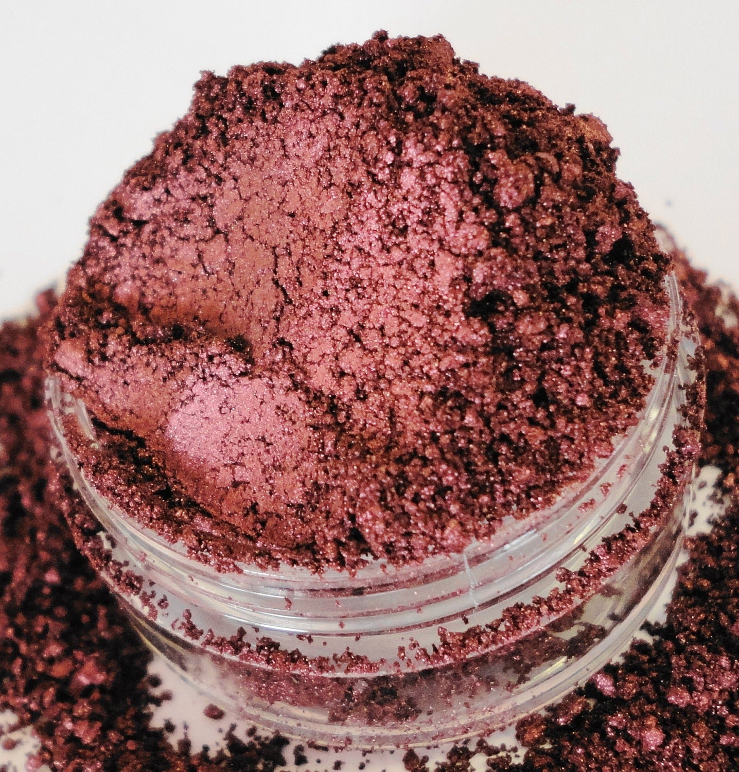 Red Eyeshadow Shimmer Luster Vegan Luster Smokey Eyes Shadow Eyeliner Mineral Makeup Eye Shadow 10g Sifter Jar PINUP