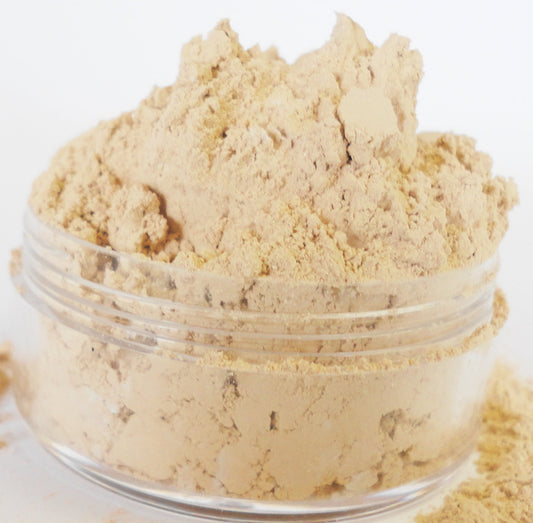 Powder Foundation - Mineral Makeup  - Bare Buff - Large 30g Sifter Jar -Natural Organic - Vegan - Full Coverage - Fair skin tone