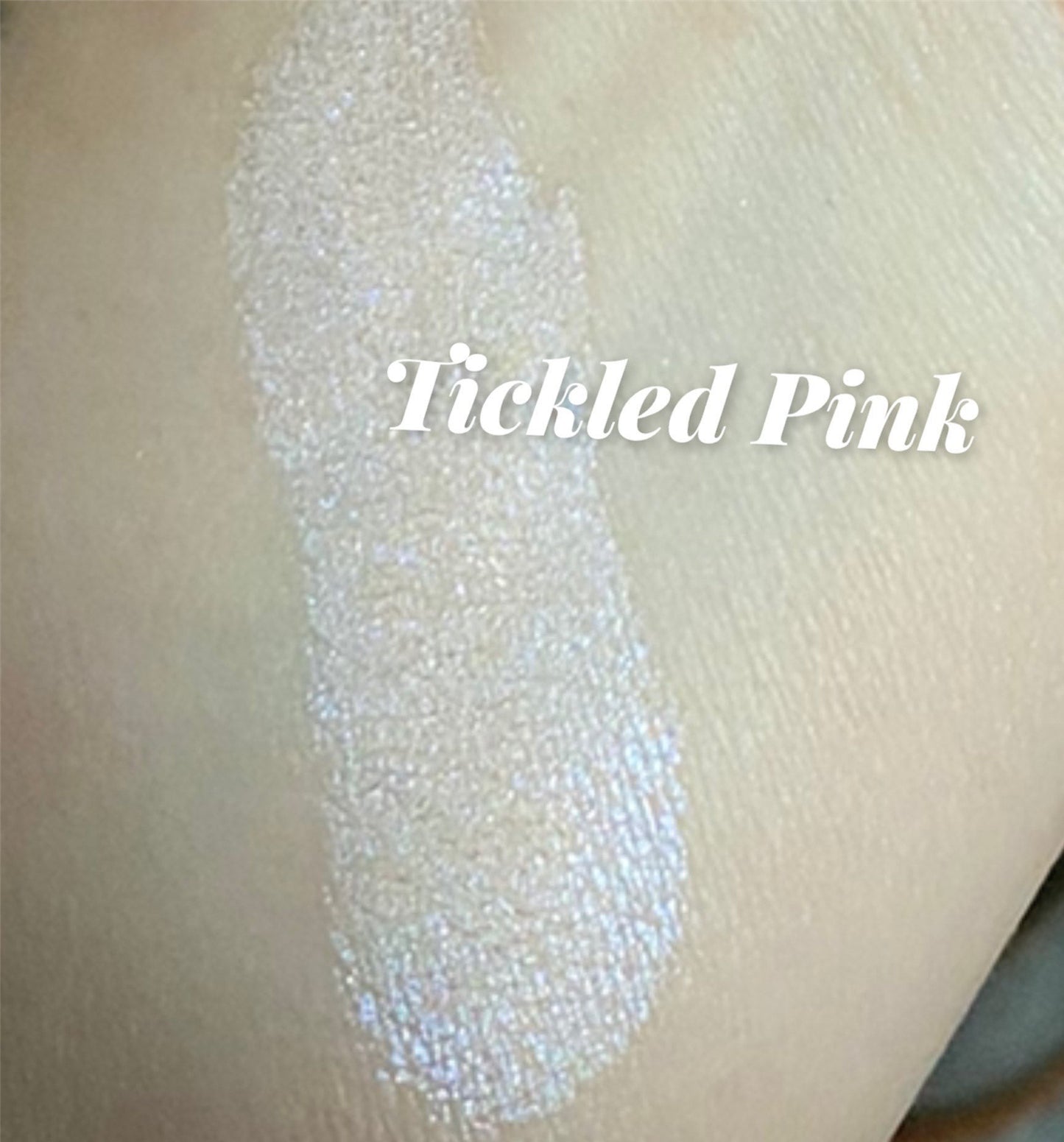 Tickled Pink eyeshadow pale blue flash highlighter duo chrome mineral makeup iridescent eyeliner luster shine Eye Shadow